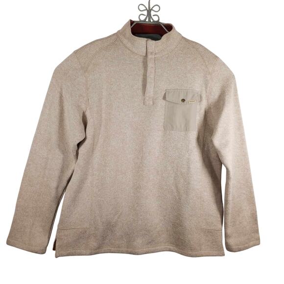 Woolrich Other - Woolrich Knitted Pullover Sweatshirt Mens SZ Large Button Front Long Sleeve